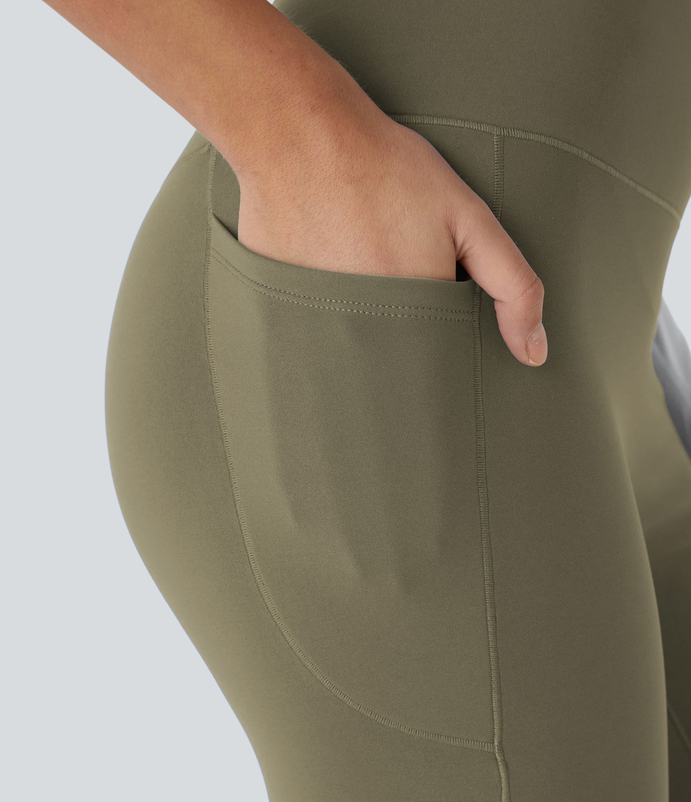 SoftlyZero™ Plush Thermal High Waisted Pocket Skinny 7/8 Yoga Leggings