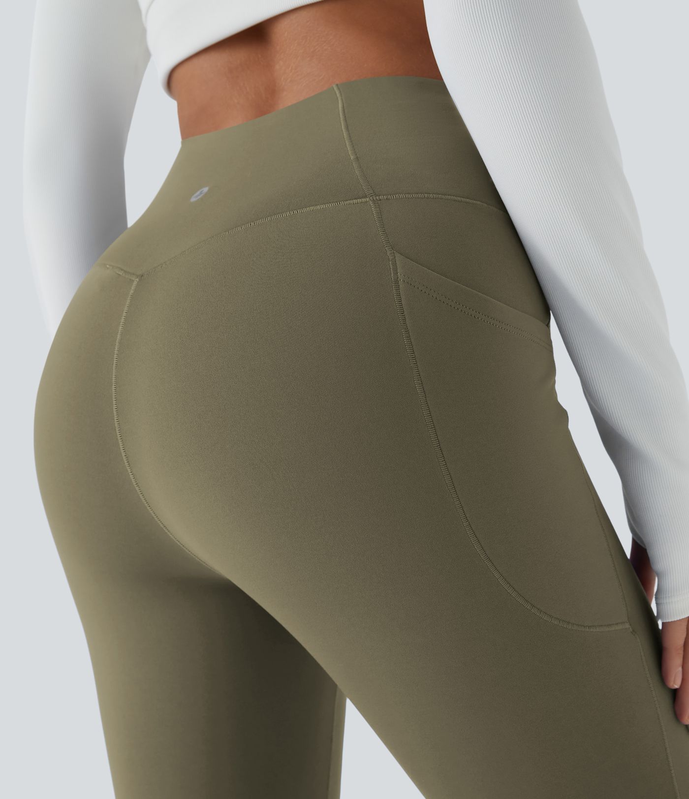SoftlyZero™ Plush Thermal High Waisted Pocket Skinny 7/8 Yoga Leggings