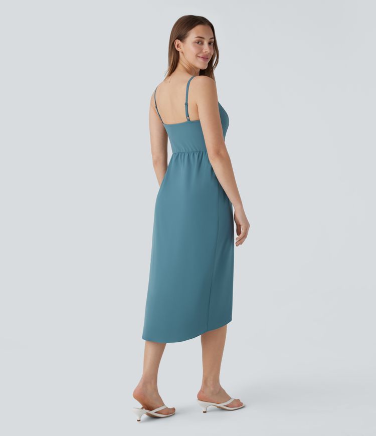 Breezeful™ Tulip Hem Midi Quick Dry Casual Slip Dress