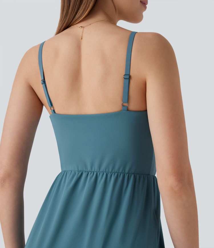 Breezeful™ Tulip Hem Midi Quick Dry Casual Slip Dress