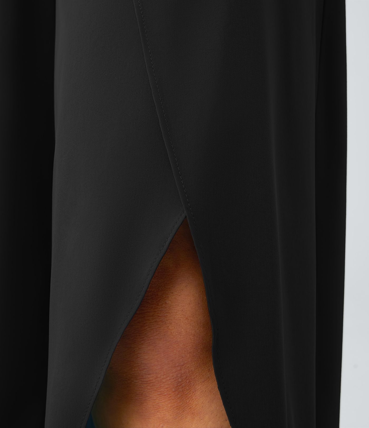 Breezeful™ High Waisted Back Waistband Pocket Palazzo Flowy Split Wide Leg Quick Dry Casual Pants