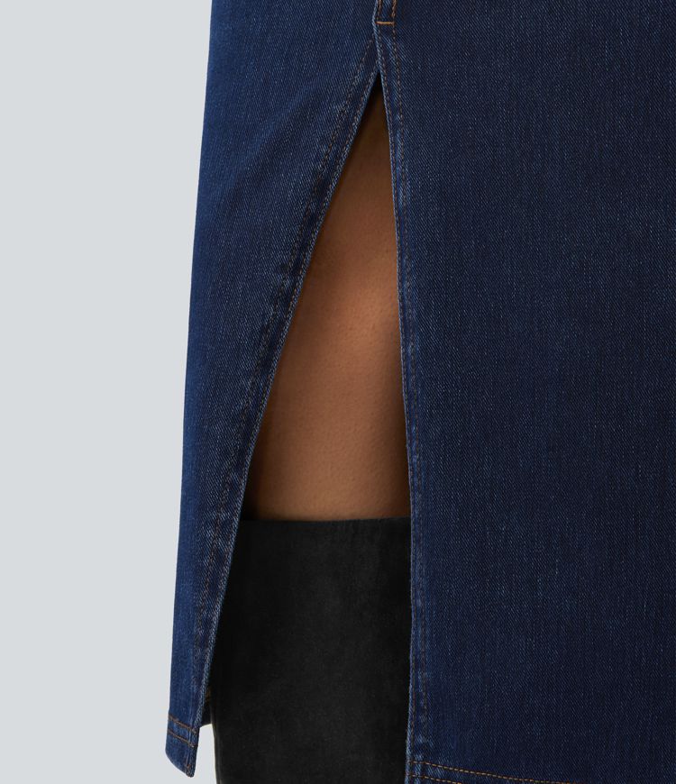 Women's Halara Flex™ High Waisted Pockets Bodycon Denim
