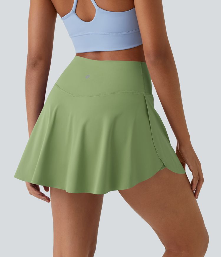 Everyday Softlyzero™ Airy Crossover 2-in-1-Mini-Tennisrock mit Seitentaschen-Lucid