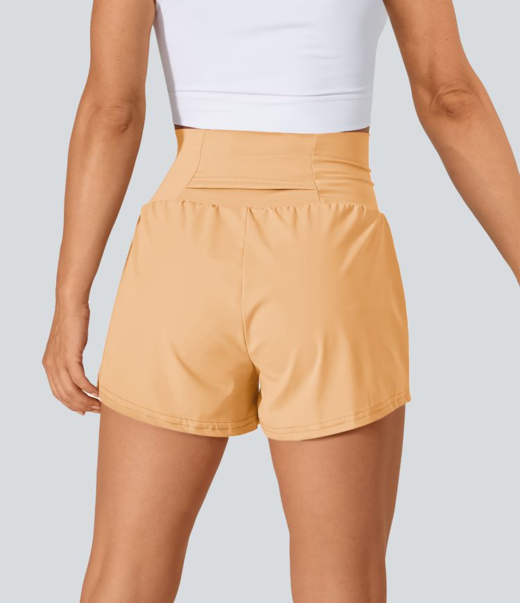 SoftlyZero™ Airy Super High Waisted Cool Touch Yoga Shorts with Pockets