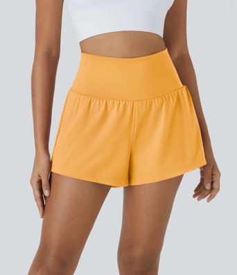SoftlyZero™ Airy Super High Waisted Cool Touch Yoga Shorts with Pockets