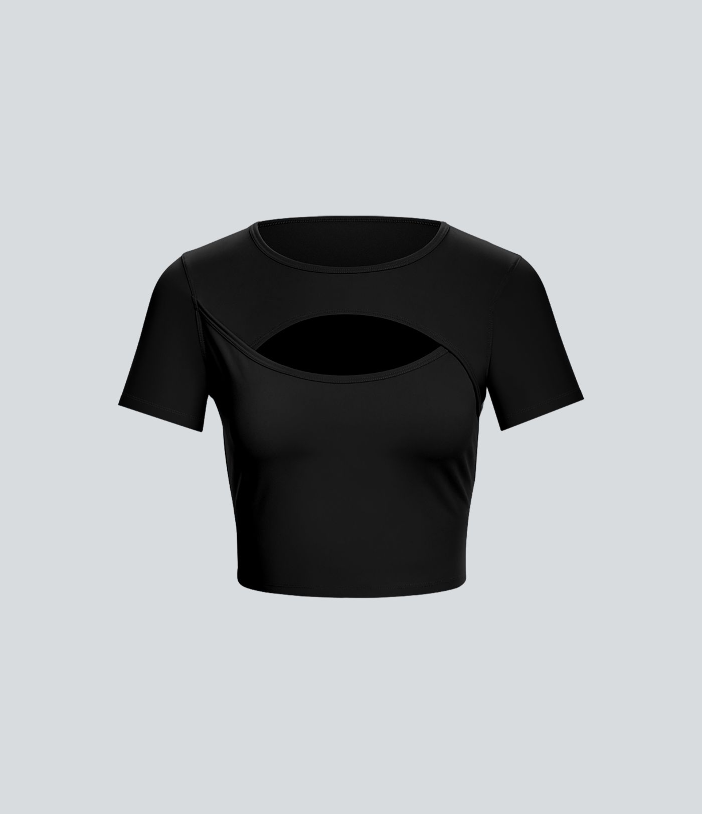 Top Softlyzero™ Plush deportivo cut out de manga corta