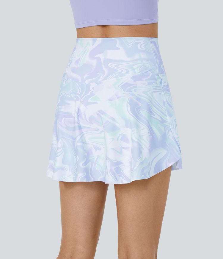 Everyday Crossover Side Pocket 2-in-1 Tennis Skirt-Lucid