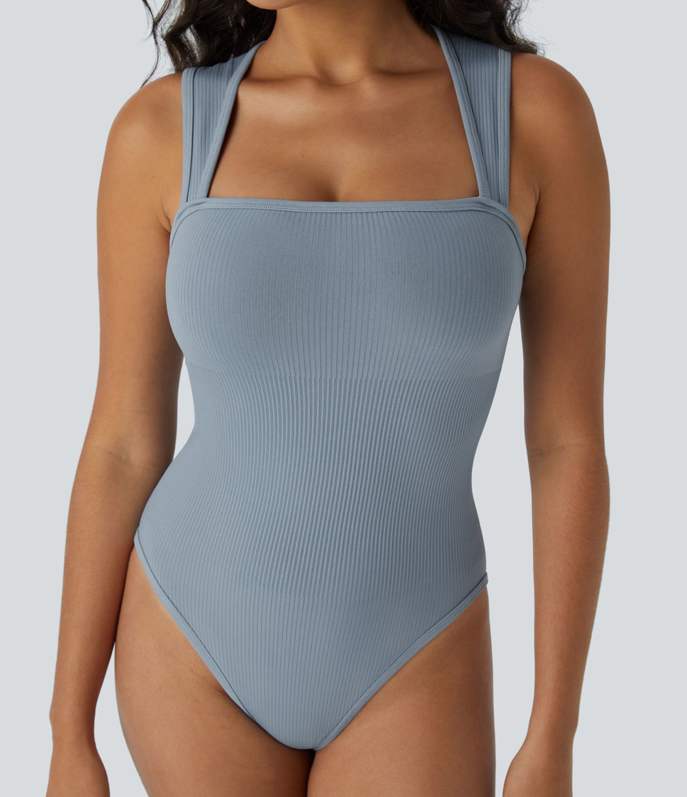 OneForm Seamless Flow Square Neck Sleeveless Casual Smooth Bodysuit