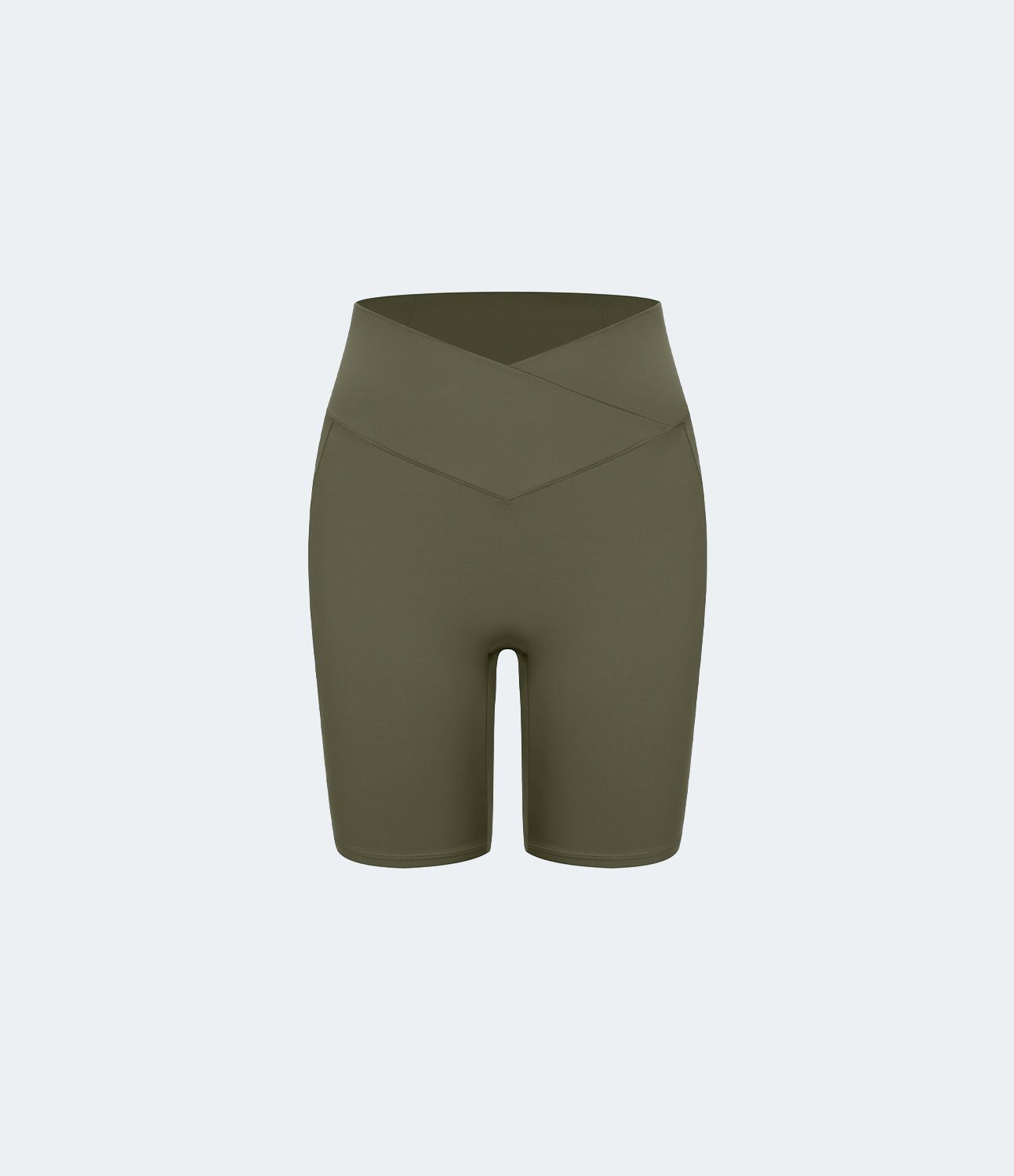 Softlyzero™ Short 17.5cm High Waist Biker Yoga with Crossed Side Pockets and Leak Protection