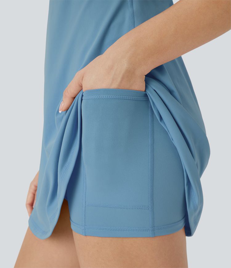 SoftlyZero™ Plush Backless Active Dress