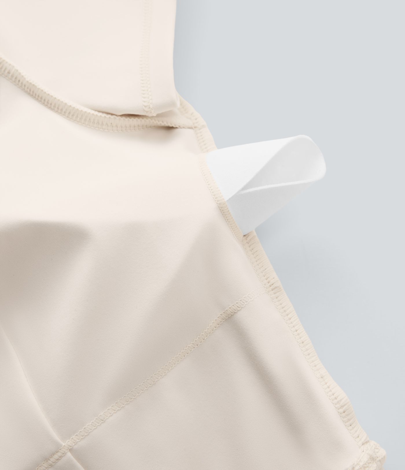 Softlyzero™ Plush U Neck Short Sleeve Backless Crossover Contrast Mesh Yoga Sports Top