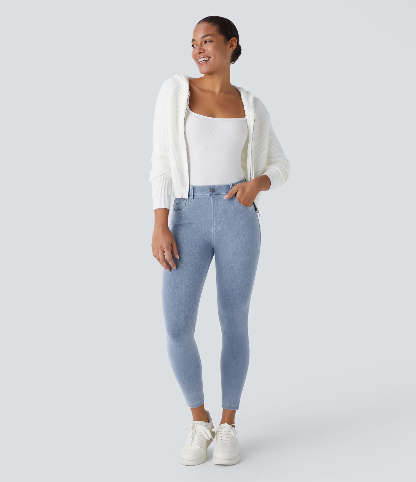 Halara Flex™ High Waisted Pockets Denim Work Leggings