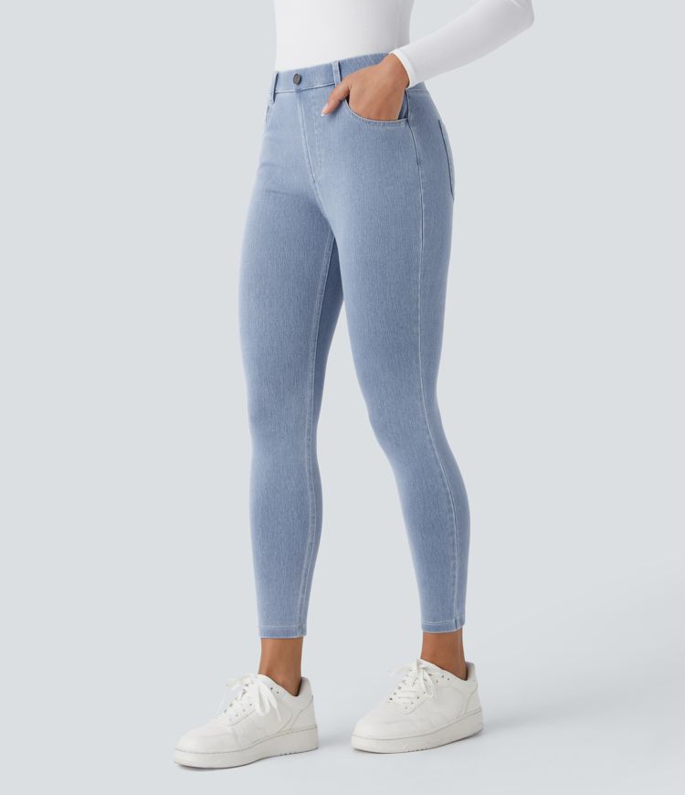 Halara Flex™ High Waisted Pockets Denim Work Leggings