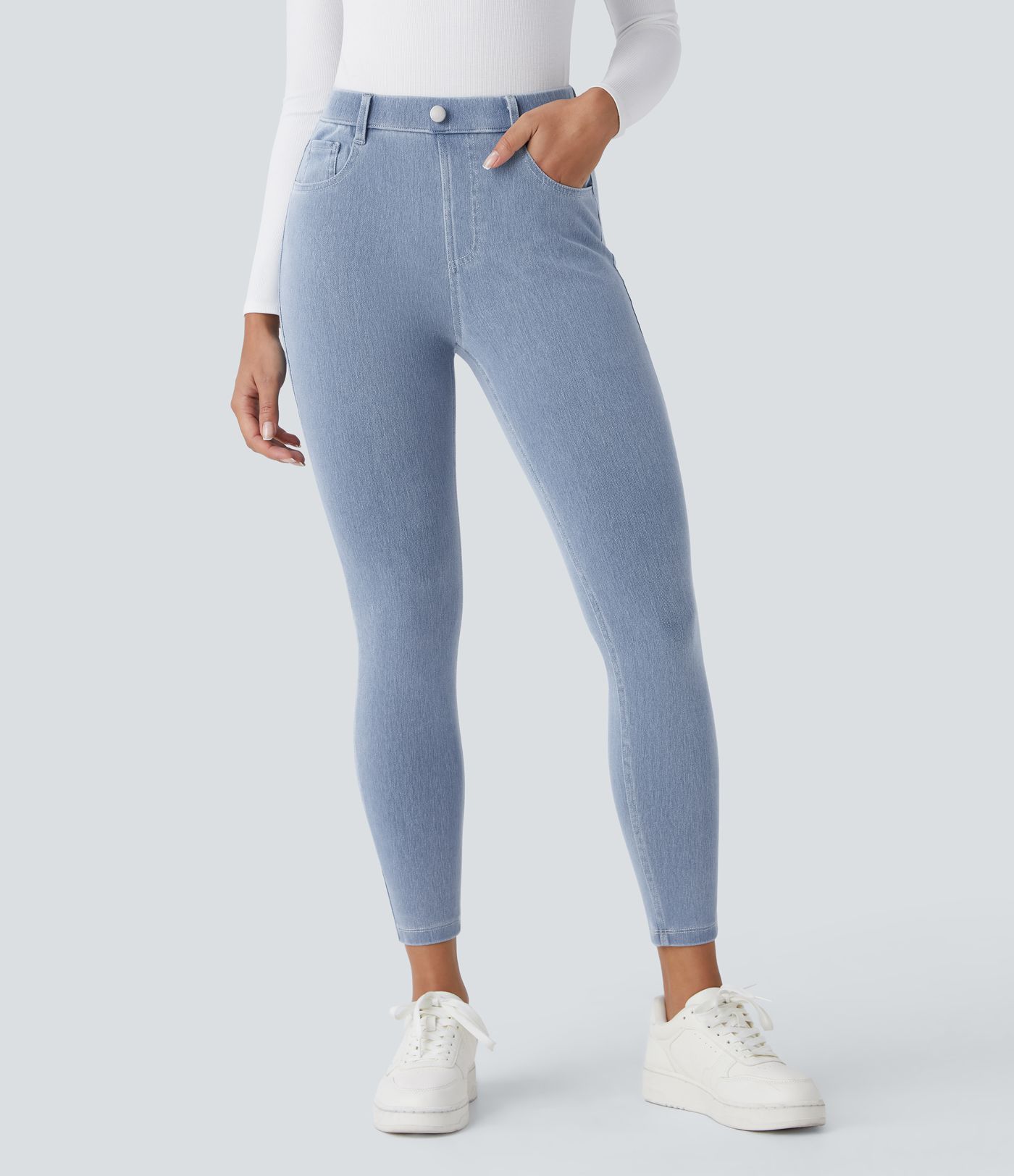 Halara Flex™ High Waisted Pockets Denim Work Leggings