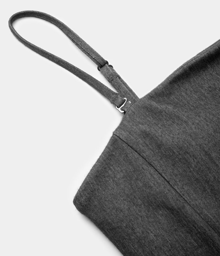 Halara Flex™ Adjustable & Removable Strap Backless Bodycon Stretchy Knit Denim Mini Casual Dress