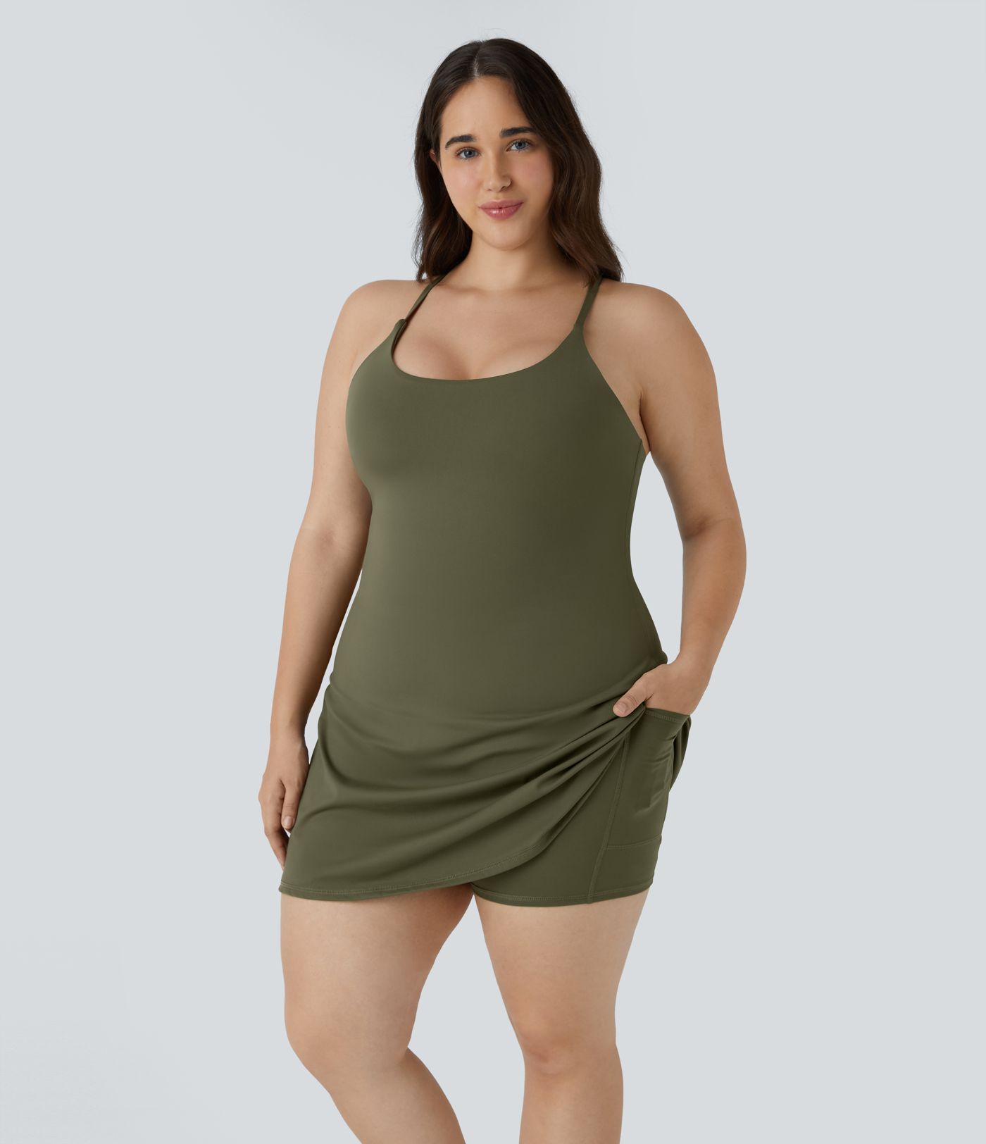 Everyday SoftlyZero™ Plush Plus Size Dress-Wannabe