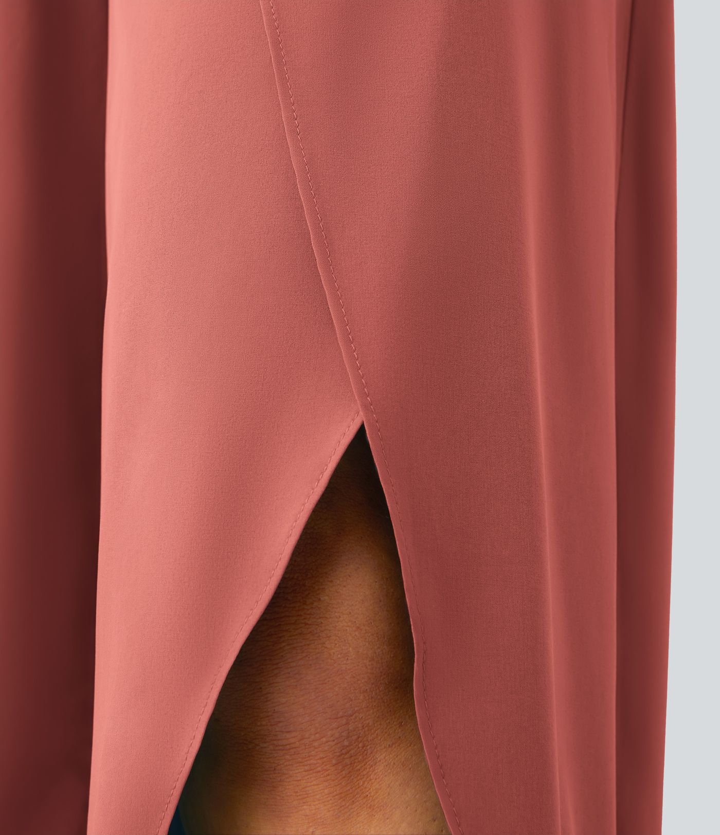 Pantalones Breezeful™ secado rápido tiro alto bolsillo palazzo pierna ancha abertura fluida