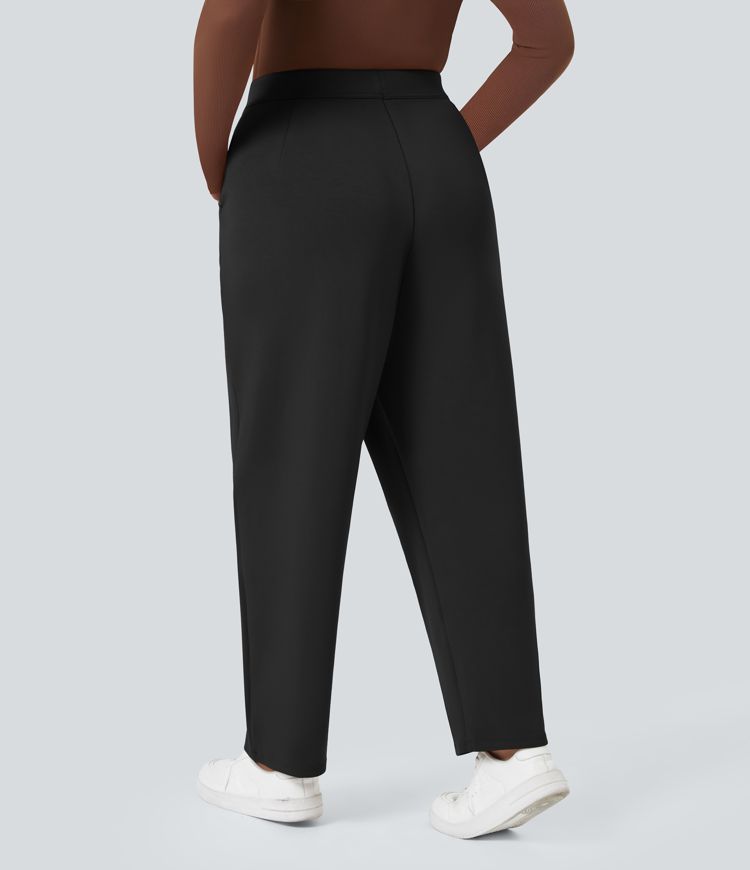 Halara Flex™ - Arbeits-Hose mit hohem Bund, Seitentaschen und schmal zulaufendem Bein - Plus Size