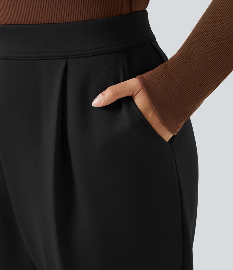 Halara Flex™ - Arbeits-Hose mit hohem Bund, Seitentaschen und schmal zulaufendem Bein - Plus Size