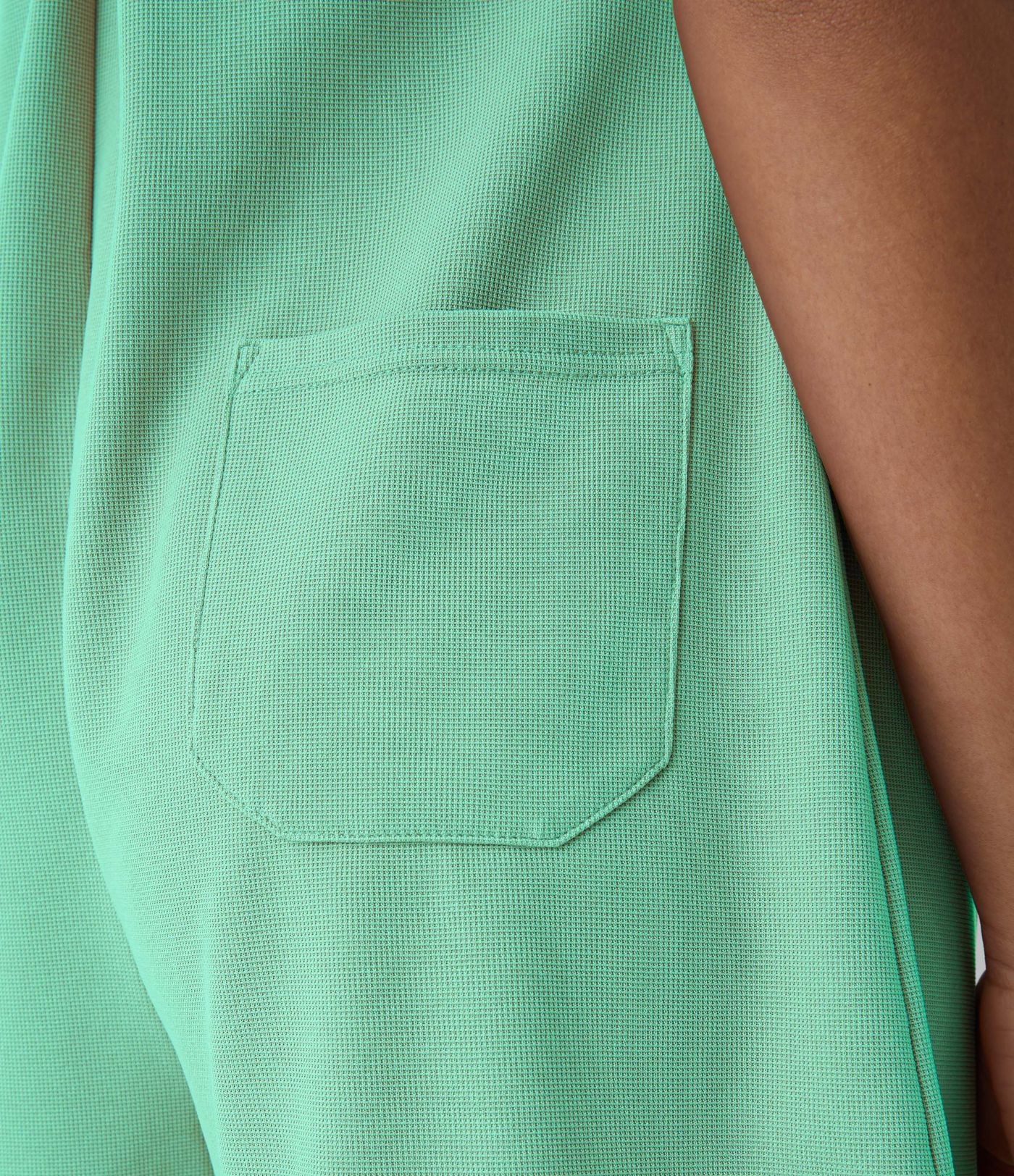 Pockets Waffle Casual Short Overalls