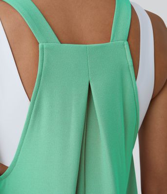 Pockets Waffle Casual Short Overalls