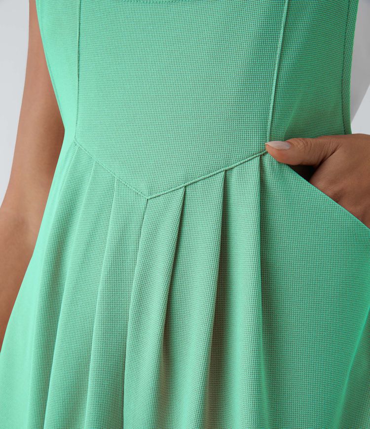 Pockets Waffle Casual Short Overalls