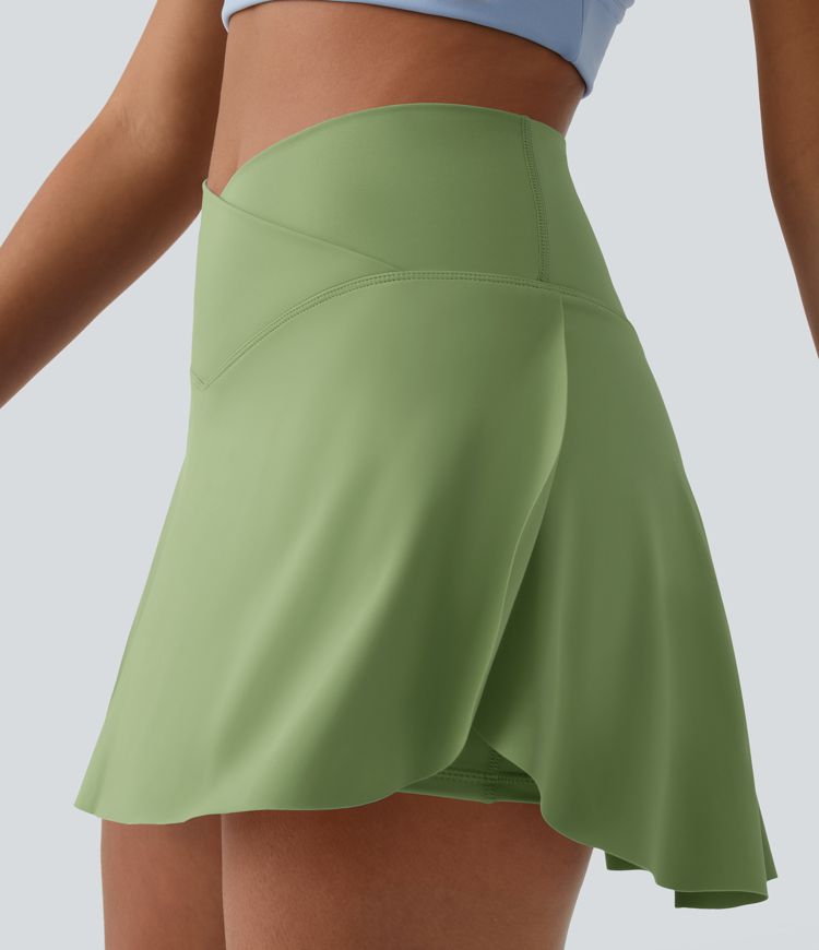 Everyday Softlyzero™ Airy Crossover 2-in-1-Mini-Tennisrock mit Seitentaschen-Lucid