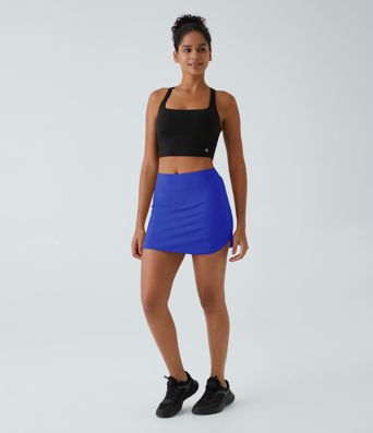 Everyday High Waisted Side Pocket 2-in-1 Micro Mini Golf Skirt-Clarity