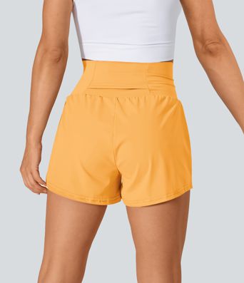 SoftlyZero™ Airy Super High Waisted Cool Touch Yoga Shorts with Pockets