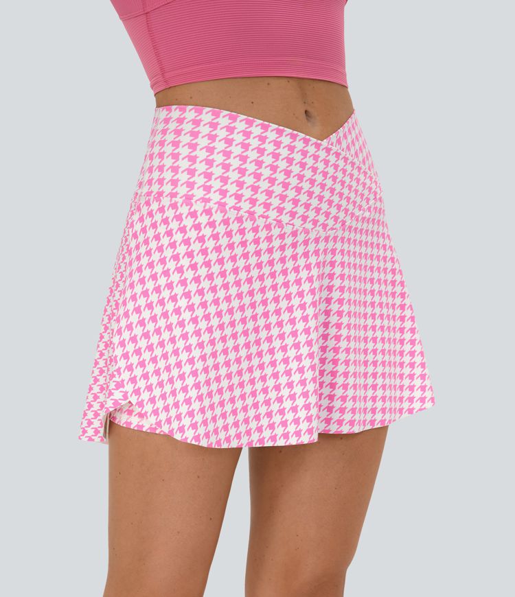 Everyday Crossover Side Pocket 2-in-1 Tennis Skirt-Lucid