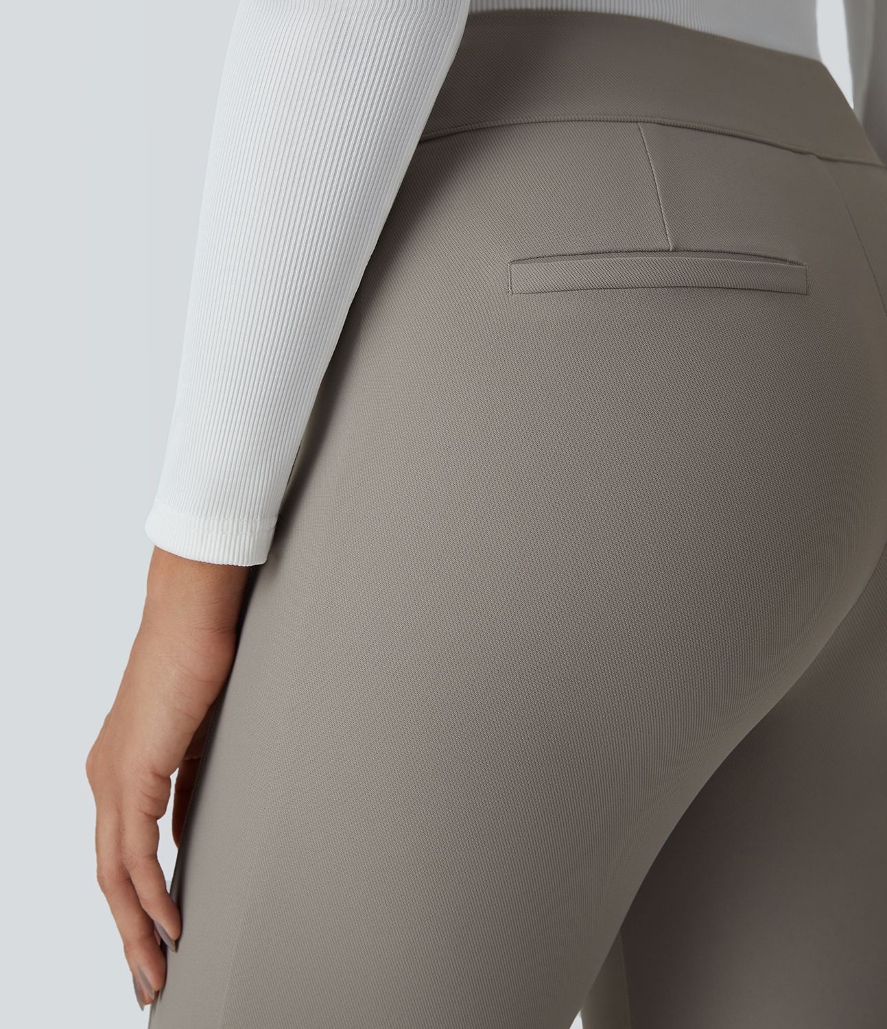 Pantalón Halara Flex™ oficina ajustado sarga tiro alto