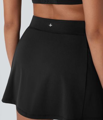 High Waisted 2-in-1 Mini Tennis Skirt with Pockets
