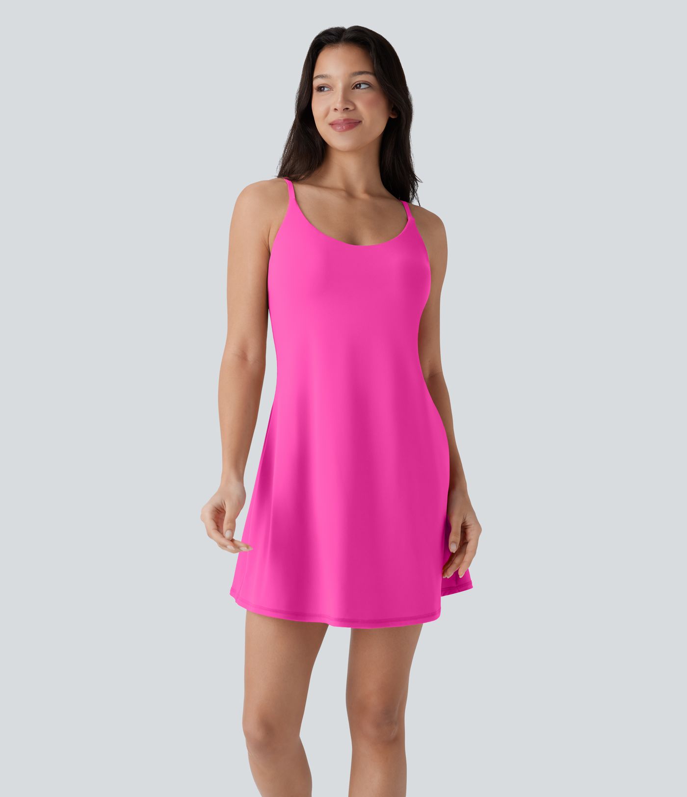 Softlyzero™ Plush Rückenfreies 2-in-1 Mini-Tanzkleid mit Seitentaschen - Easy Peezy Edition