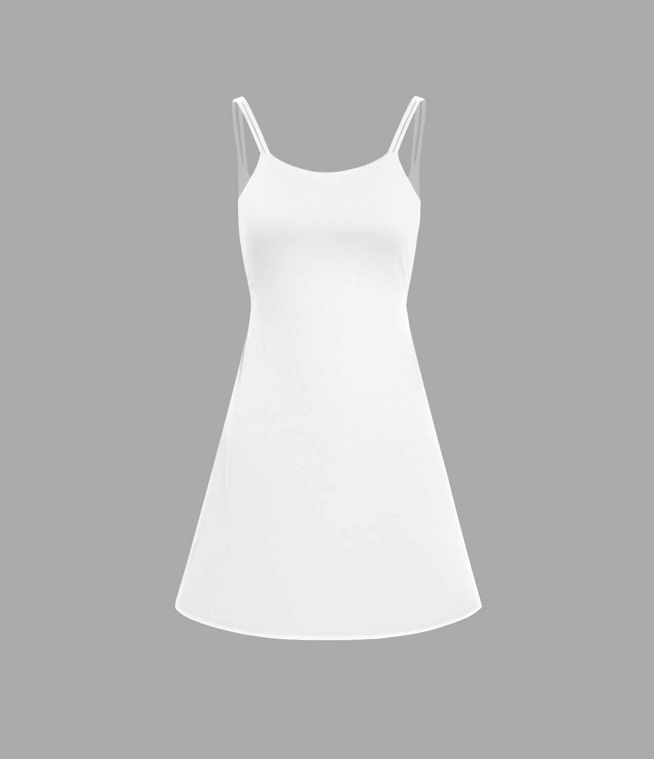 SoftlyZero™ Plush Double Straps 2-Piece Pocket Slip Dance Active Dress A-C Cups