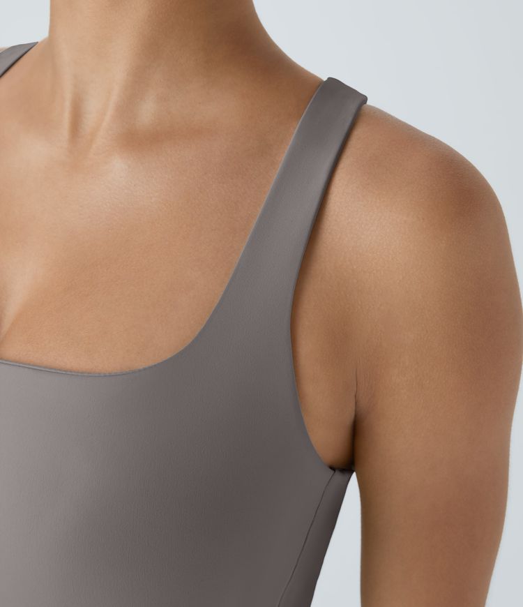 Softlyzero™ Airy Square Neck Backless Crisscross Cropped Cool Touch Yoga Tank Top-UPF50+