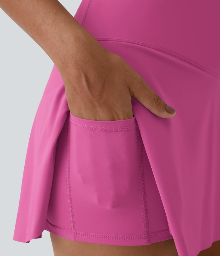 Everyday Softlyzero™ Airy Crossover 2-in-1-Mini-Tennisrock mit Seitentaschen-Lucid