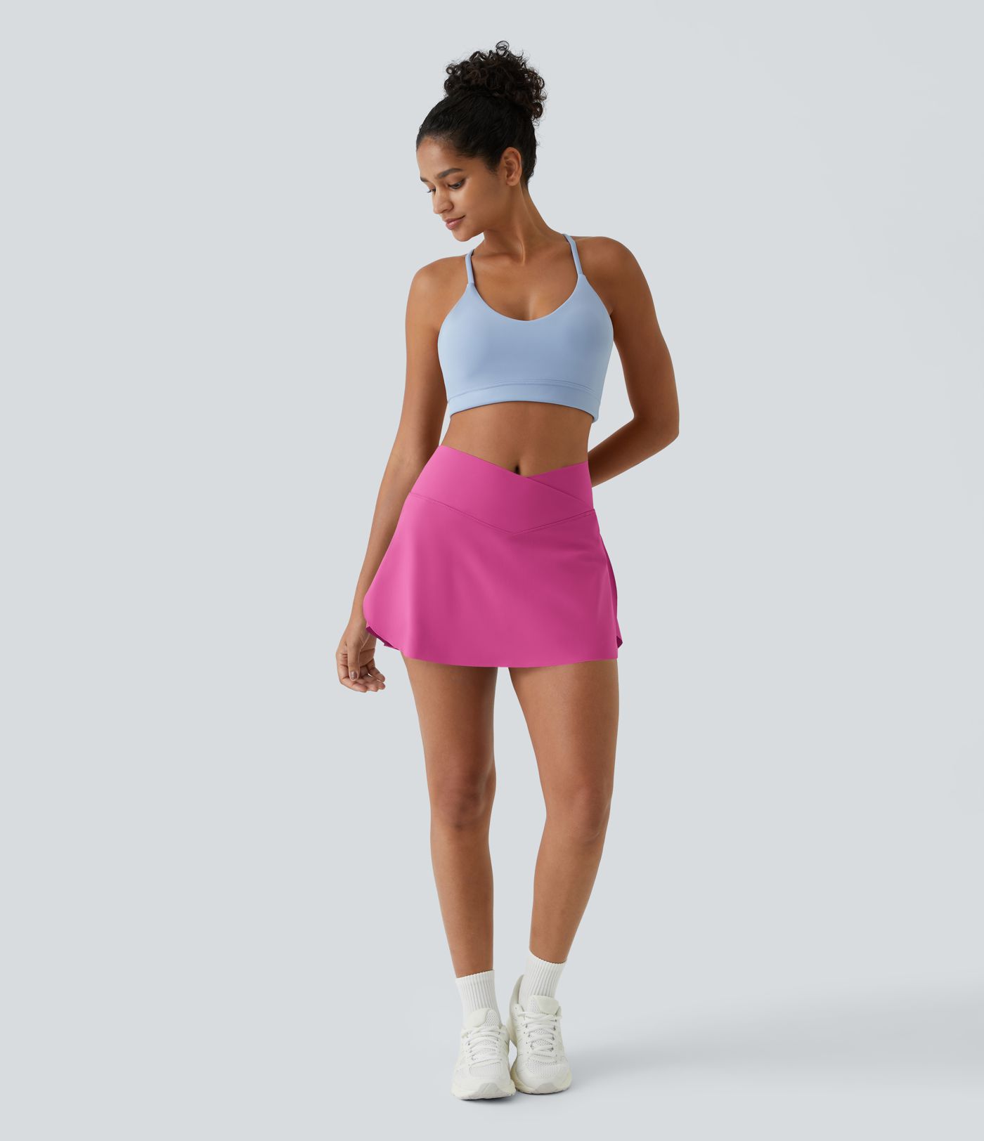 Everyday Softlyzero™ Airy Crossover 2-in-1-Mini-Tennisrock mit Seitentaschen-Lucid