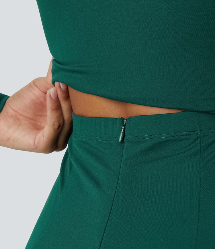 Combinaison de cérémonie à manches longues, coupe large avec poches latérales et zip invisible - Édition Easy Peasy