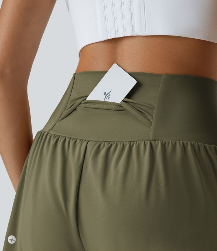 SoftlyZero™ Airy Super High Waisted Cool Touch Yoga Shorts with Pockets