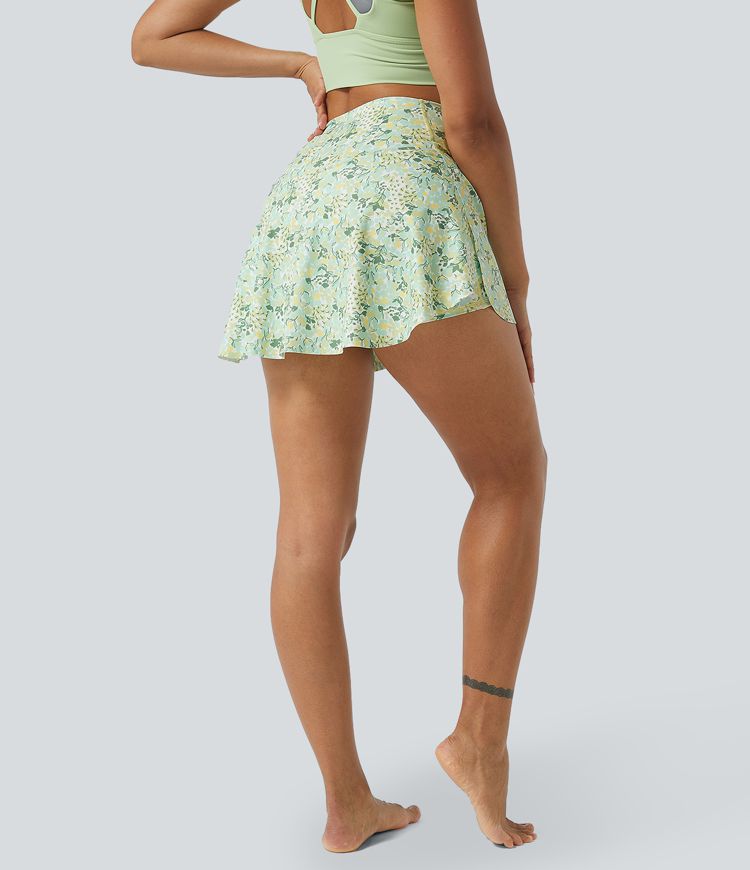 Everyday Crossover Side Pocket 2-in-1 Tennis Skirt-Lucid