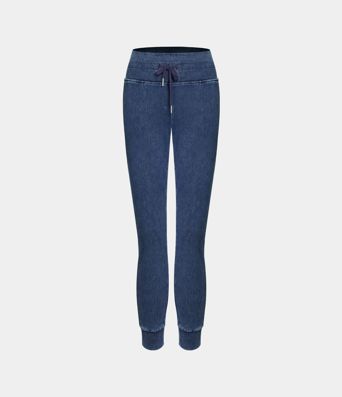 Halara Flex™ High Waisted Drawstring Pocket Washed Casual Jeans