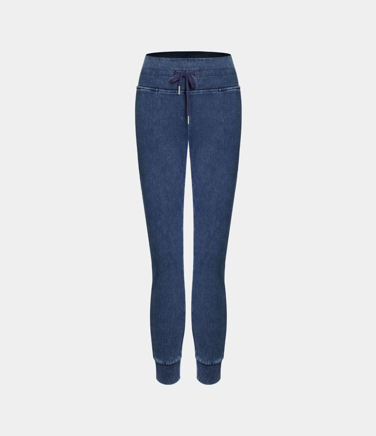 Halara Flex™ High Waisted Drawstring Pocket Washed Casual Jeans