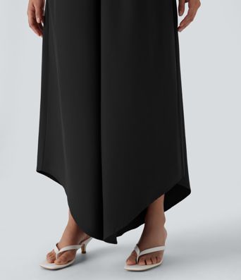 Breezeful™ - Lässiger, fließender, rückenfreier Jumpsuit mit Seitentaschen - schnelltrocknend