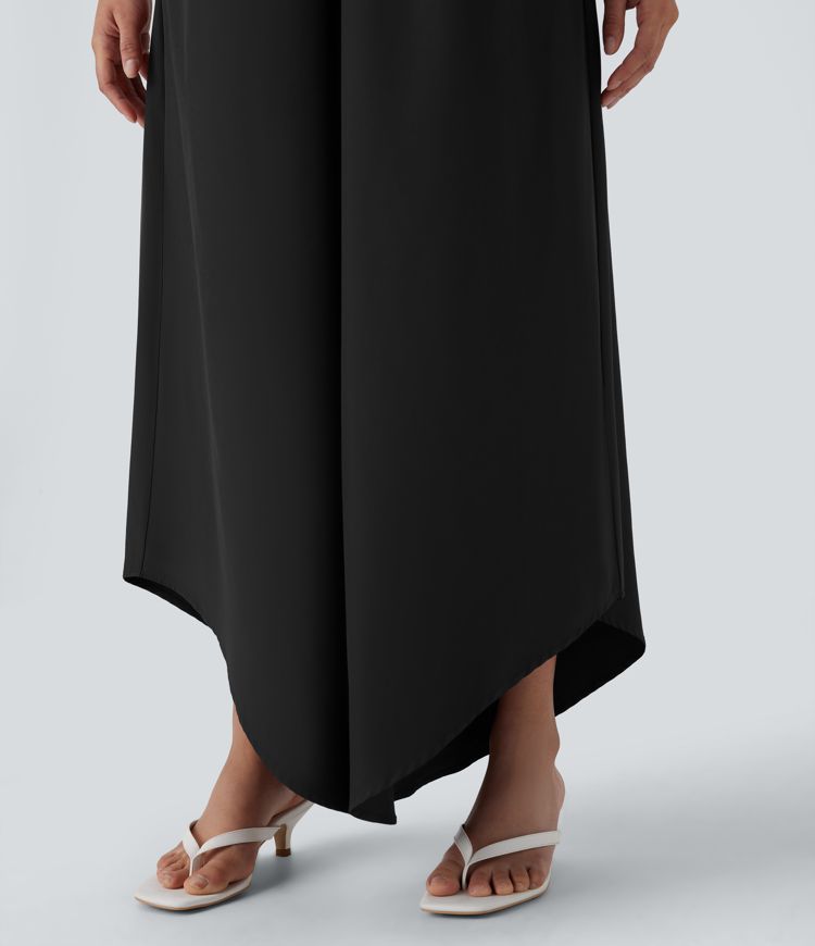 Breezeful™ - Lässiger, fließender, rückenfreier Jumpsuit mit Seitentaschen - schnelltrocknend
