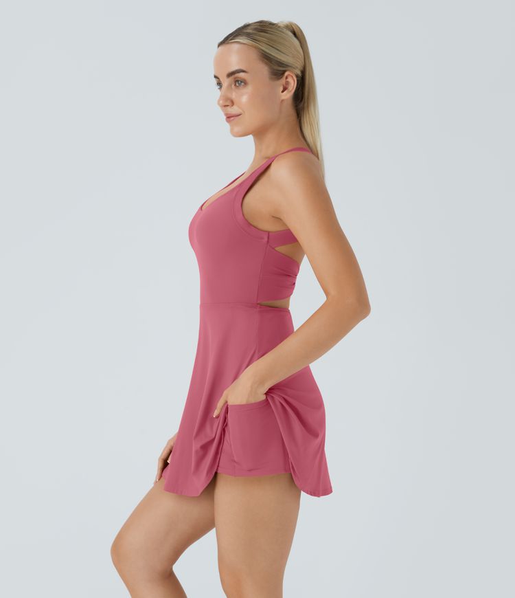 Backless Twisted Active Dress