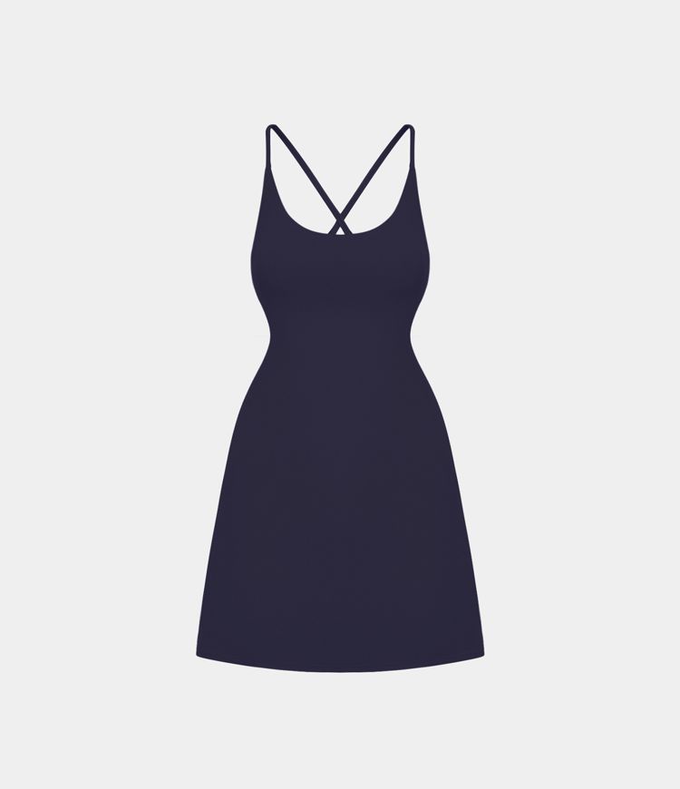 SoftlyZero™ Plush 2-in-1 Pocket Mini Active Dress D-F Cups