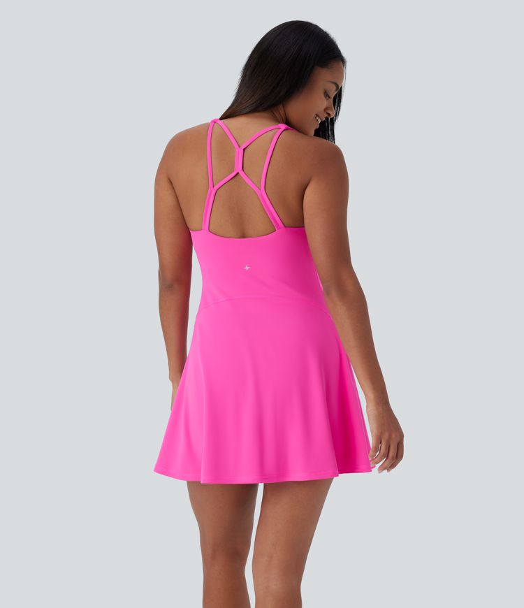 Softlyzero™ Backless 2-in-1 Side Pocket Mini Yoga Active Dress-Easy Peezy Edition-UPF50+