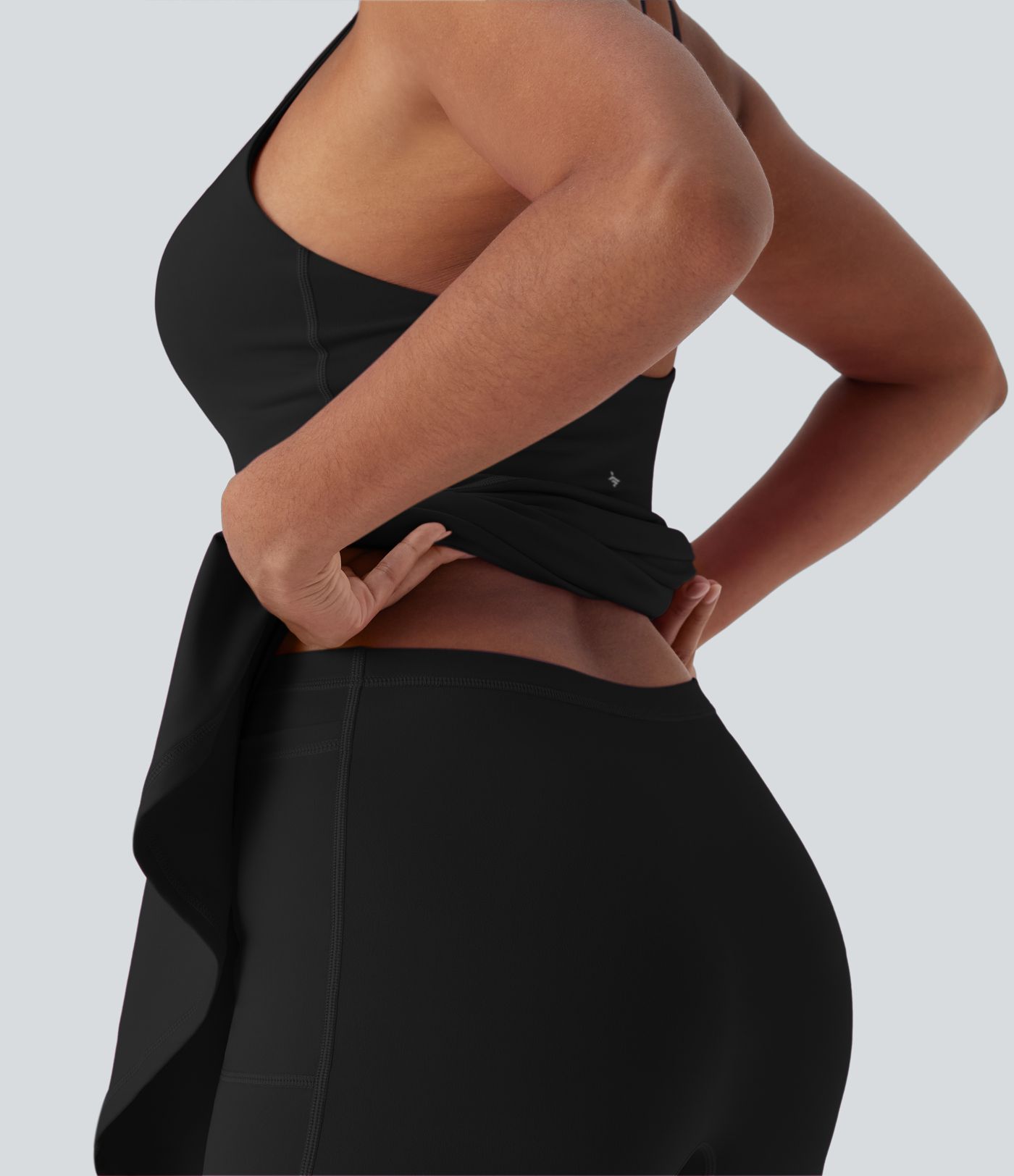 SoftlyZero™ 2-in-1 Mini-Yoga-Aktivkleid mit Tasche – Easy Peezy Edition – UPF50+