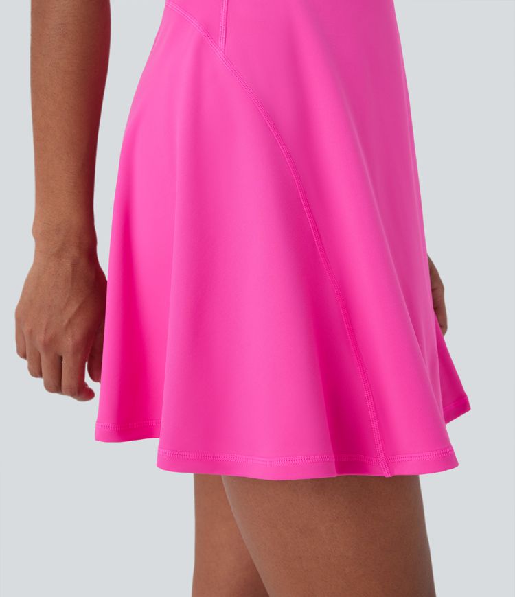 Robe active mini 2-en-1 Softlyzero™ dos nu avec poches latérales pour yoga-Édition Easy Peezy-UPF50+