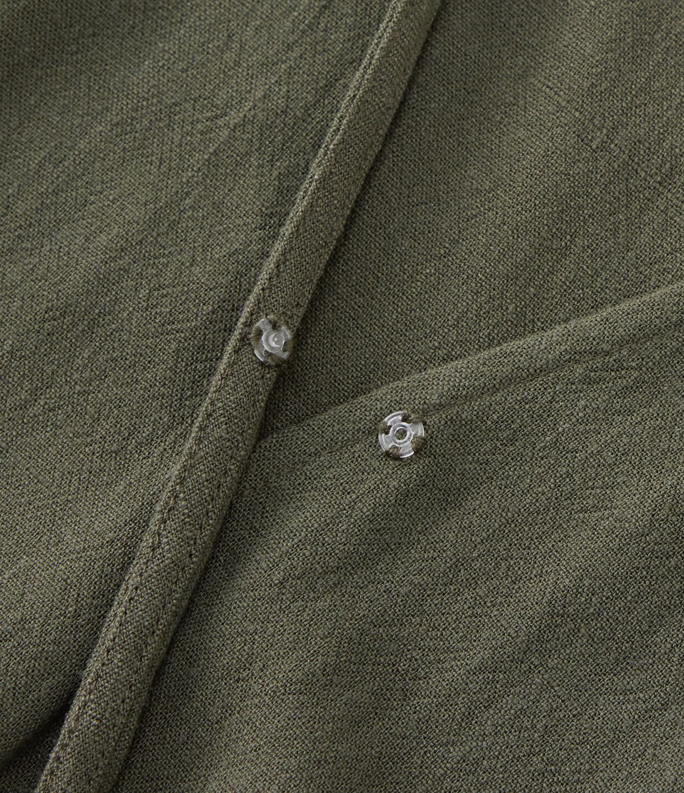 Lässiger Crossover-Einteiler aus Leinenmischung mit V-Ausschnitt, Seitentaschen, kurzen Ärmeln und Kordelzug